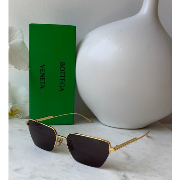 NEW Bottega Veneta BV1107S Gold Cat Eye Sunglasses main image 7